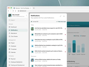 Talentrackr dashboard