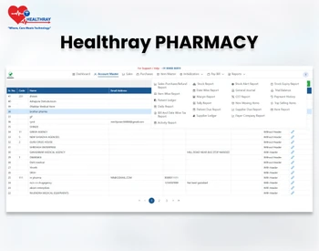 Healthray Pharmacy Account