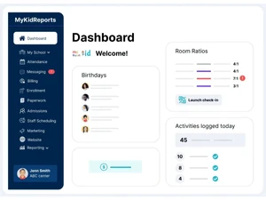 MyKidReports dashboard