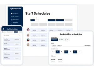 MyKidReports staff schedules