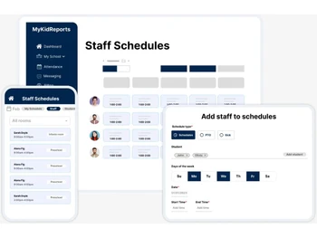 MyKidReports staff schedules