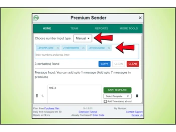 Premium Sender Template