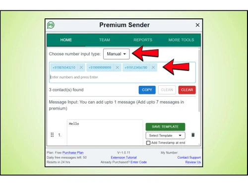 Premium Sender Template