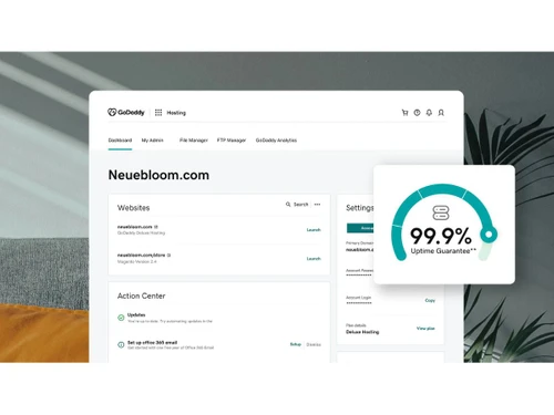 godaddy web hosting dashboard