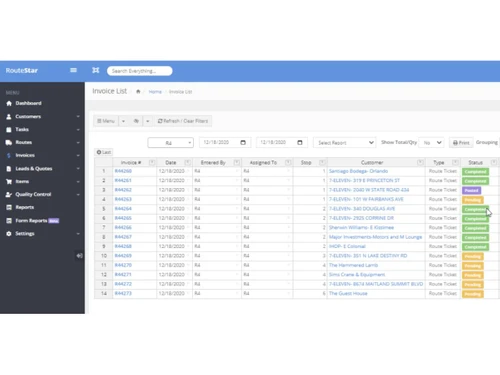 routestar solutions-dashboard