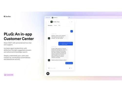 DevRev customer-center