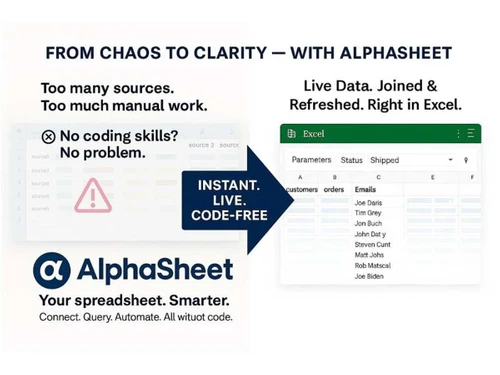 AlphaSheet live-data