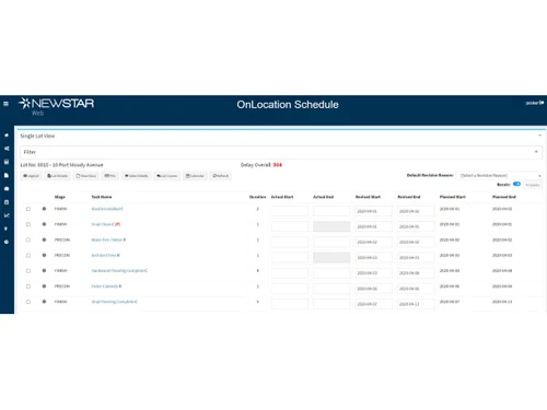 newstarerp software-schedule