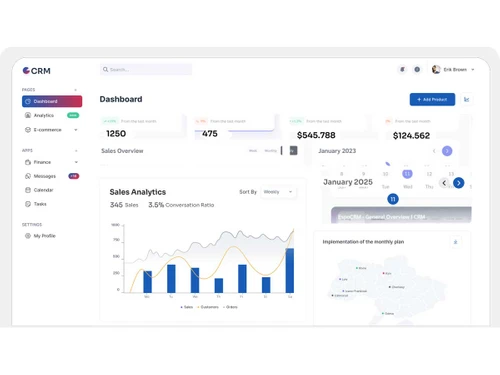 meon crm dashboard