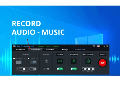 Fast Screen Recorder-audio