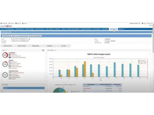AssetWorks-capital plan portal