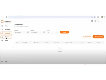 QuanttriX-trade-history