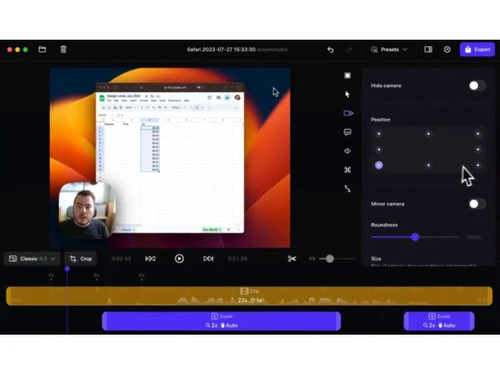 Screen Studio-dashboard