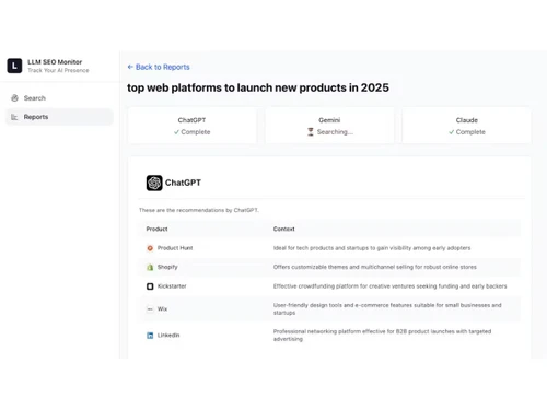 LLM SEO Monitor-reports