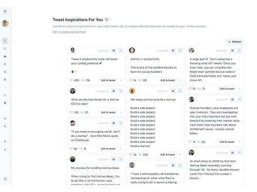 tweet hunter-inspirations