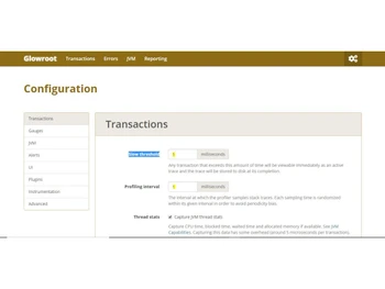 Glowroot-configuration