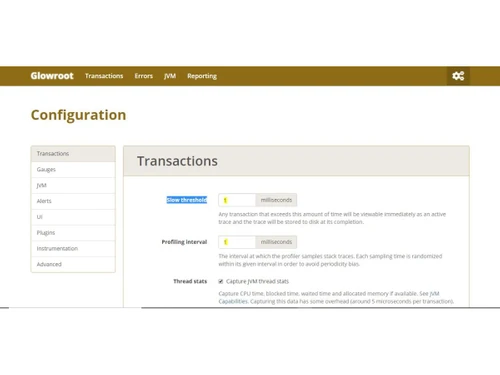 Glowroot-configuration