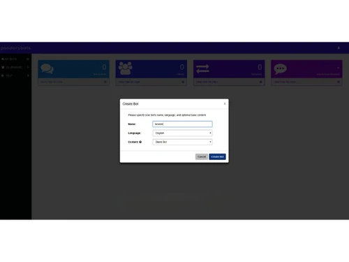 Pandorabots-create bot