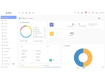 crm9 dashboard