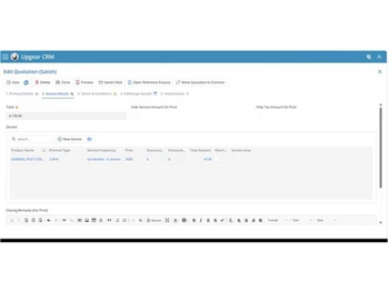Upgear-crm-quotation