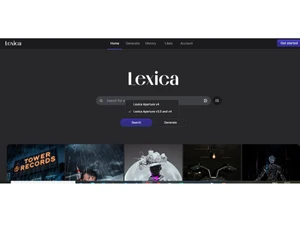 lexica art-homepage