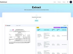 DocExtract drag-and-drop