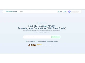 AffiliateFinder features