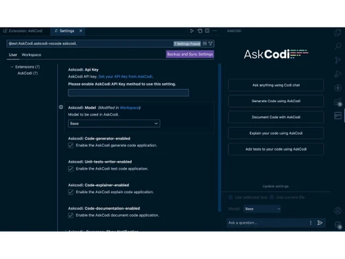 AskCodi-backup and sync