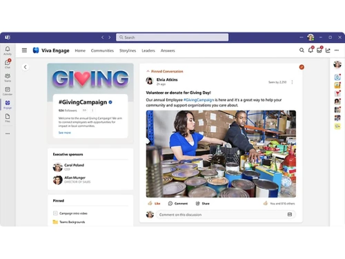 Microsoft Viva Engage-campaign