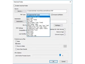 Tungsten Power PDF-setting