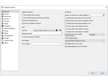 OpenLP-configure