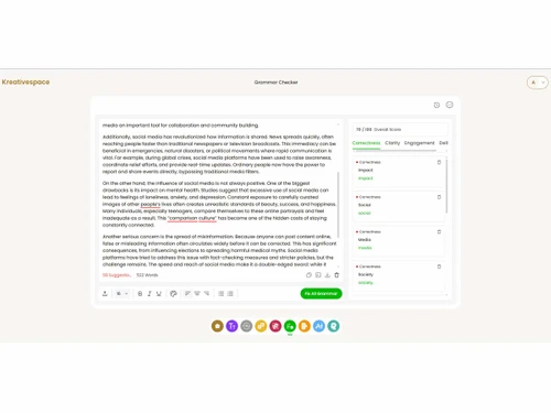 Kreativespace grammar checker