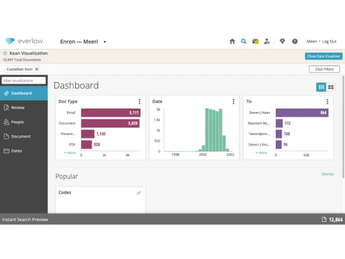Everlaw-dashboard