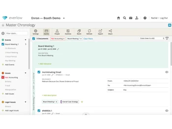 Everlaw-storybuilder chronology