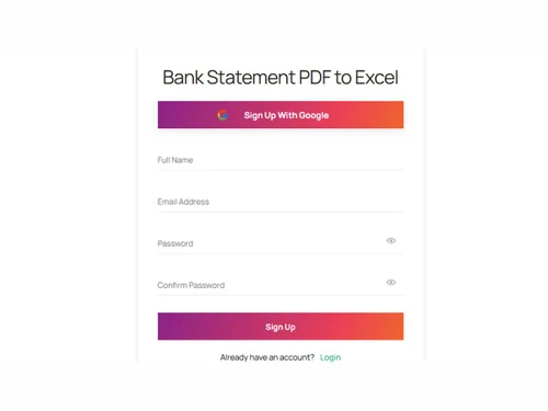 Bank-Statement-PDF-to-Excel-login