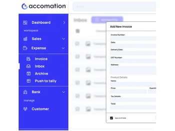 Accomation dashboard