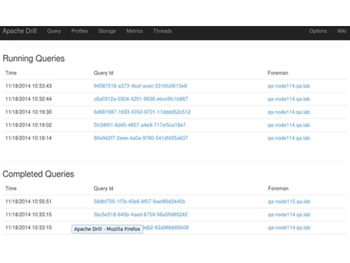 apache drill-queries
