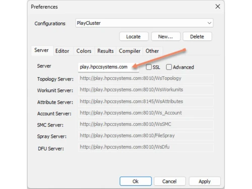 hpcc systems-preferences