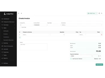 Ledgerflow invoice