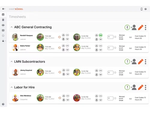 SmartBarrel-timesheet