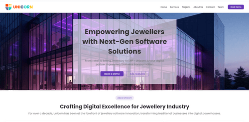 Unicorn Jewellery software