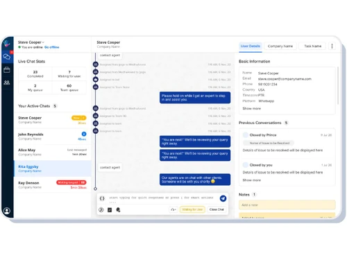 Haptik-chat interface