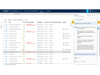 opentext service management-dashboard