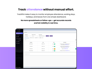 TrackPM attendance