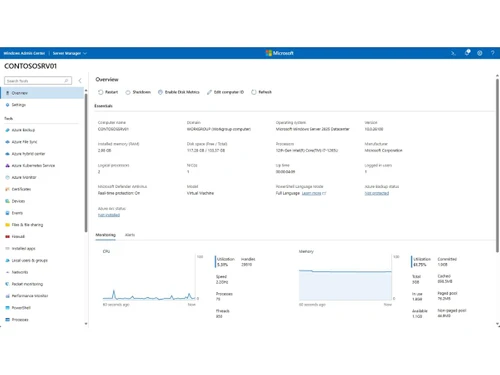 Microsoft Windows Server Standard-ContososrV01 overview