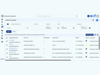 atsPulse candidate database
