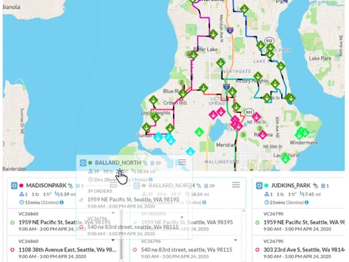 Dispatch Science-route planning