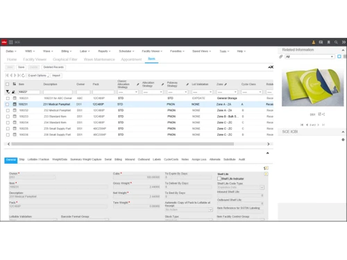 Infor WMS-configuration