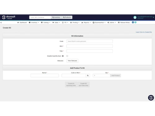 skuvault core-information