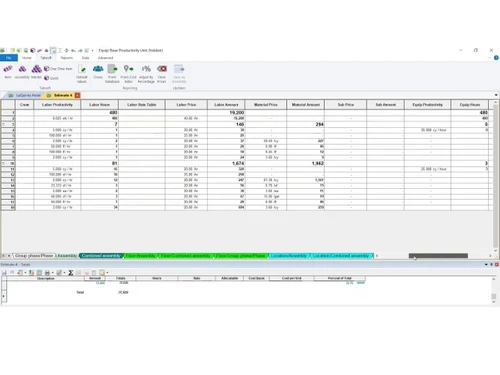 sage estimating-settings